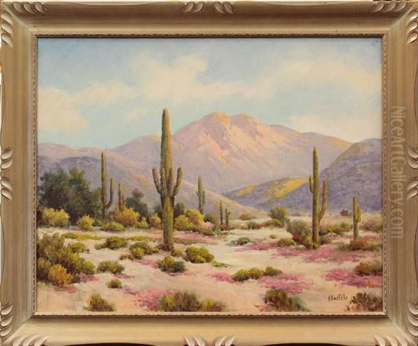 Desert Landscape Oil Painting by Herbert Sartelle