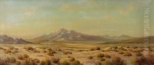 Desert Landscape Oil Painting by Herbert Sartelle