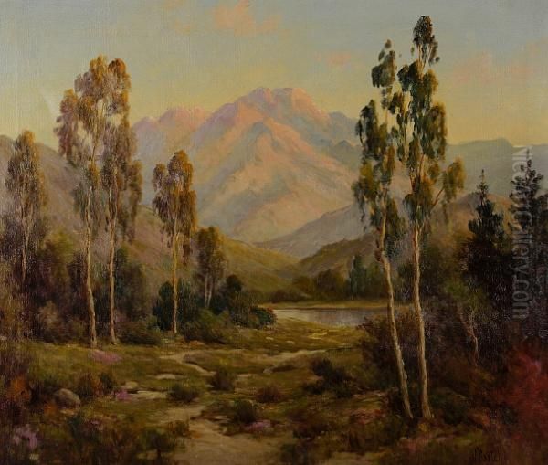 Mountain Landscape Oil Painting by Herbert Sartelle