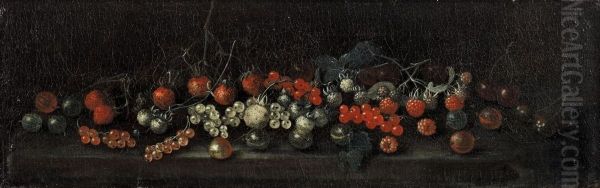 Beerenstillleben Oil Painting by William Sartorius