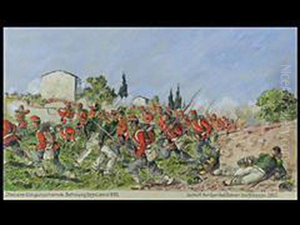 Italiens Einigungskampfe. Die Befreiung Siziliens Oil Painting by Hermann Sattler