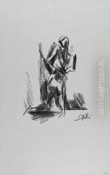 Figur Oil Painting by Edwin Scharff