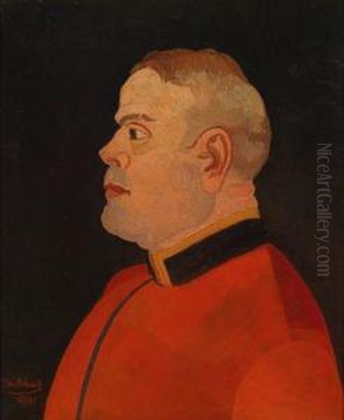 Kirchendiener Oil Painting by Josef Scharl
