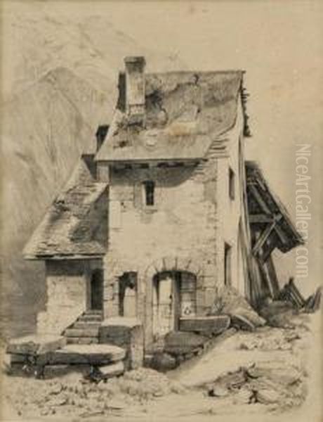 Horska Usadlost Oil Painting by Karl Friedrich Scheidlin