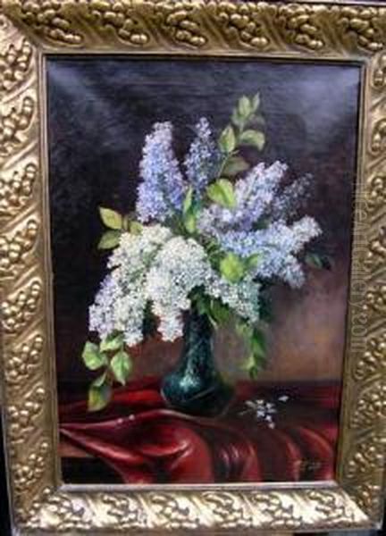 Blumenstilleben Oil Painting by H.O., Prof. Schiele