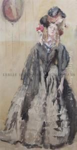 Woman In Black Dress