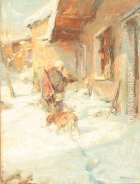 Der Alte Bettler Oil Painting by Hermann Schmidtmann