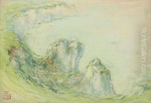 Les Falaises Oil Painting by Claude Emile Schuffenecker