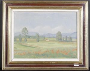Landschaft Mit Mohnblumen. 1948.