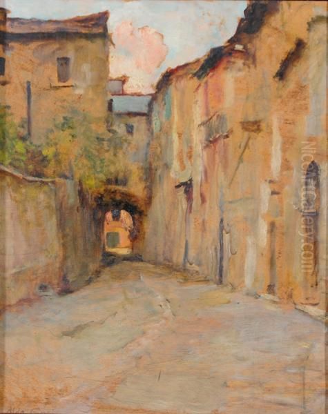 Vicolo Di Macerata Oil Painting by Aldo Severi