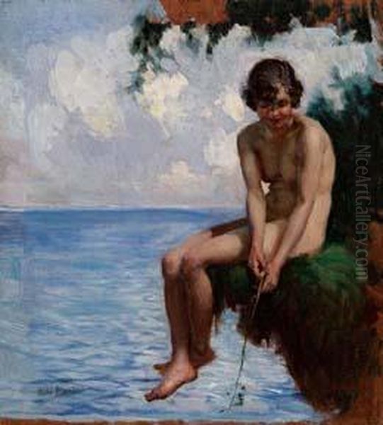 Pescatrice Di Sogni Oil Painting by Aldo Severi