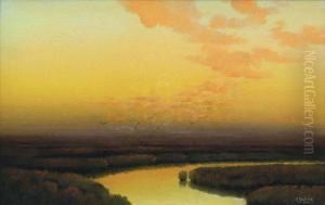 Marsh At Sunset