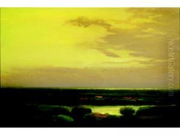 Horizon Oil Painting by Edwin C. Siegfried