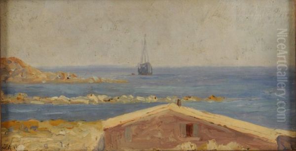 Delos Oil Painting by Gaston Simoes De Fonseca