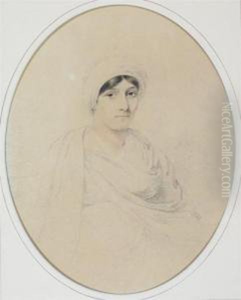 Portrait Of A Lady In A Turban Oil Painting by Joseph, Isaac Wane Slater