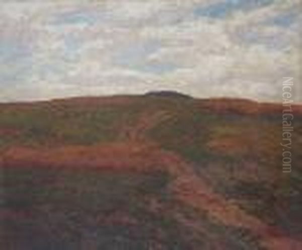 Krajina Oil Painting by Antonin Vaclav Slavicek