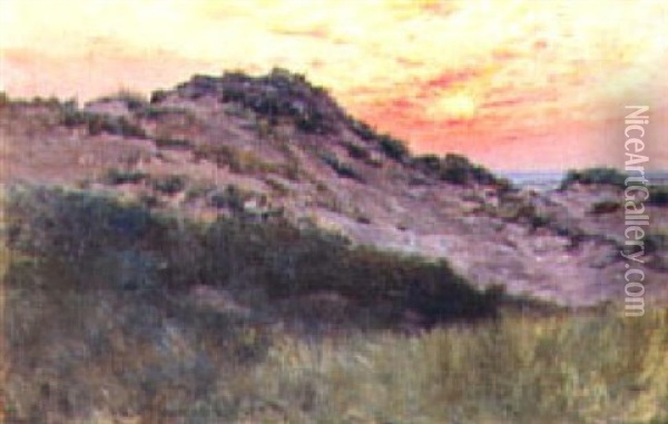 Sun Over The Dunes Oil Painting - Henry Singlewood Bisbing