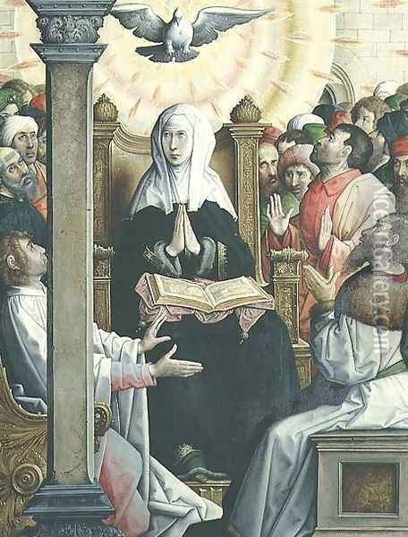 Pentecost Oil Painting - Flandes Juan de