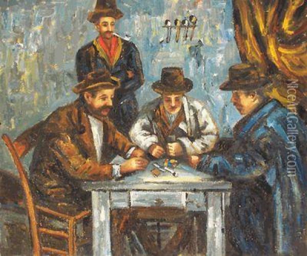 The Card Players Oil Painting - Paul Cezanne