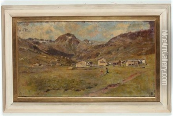 Paesaggio Campestre Oil Painting - Uberto dell' Orto