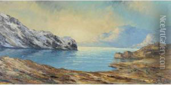 Lac De La Fare Oil Painting - Pierre Gobert