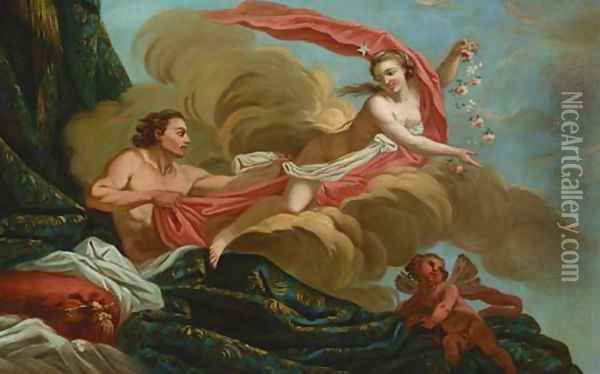 Aurora and Tithonus Oil Painting - Francois Boucher