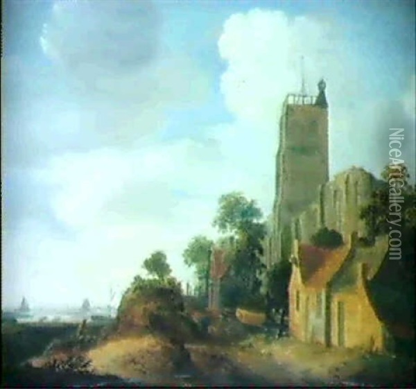 Die Kirche Egmont Am See Oil Painting - Wouter Knijff