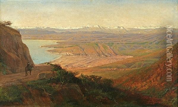 Vina Del Mar From The South, Chile Oil Painting - Henry Augustus Ferguson