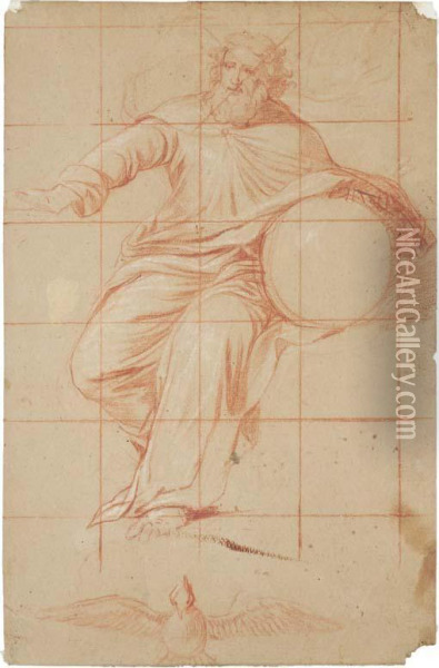 Dieu-le-pere Avec Le Saint Esprit Oil Painting - Jean-Baptiste De Champaigne