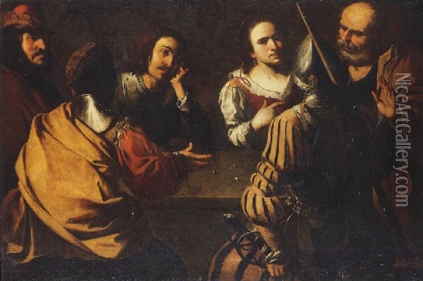 The Denial Of Saint Peter Oil Painting -  Caravaggio
