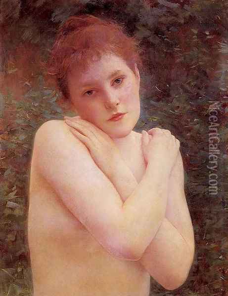 Nude Oil Painting - Louis-Joseph-Raphael Collin