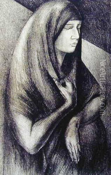 Kobieta Oil Painting - Jose Clemente Orozco
