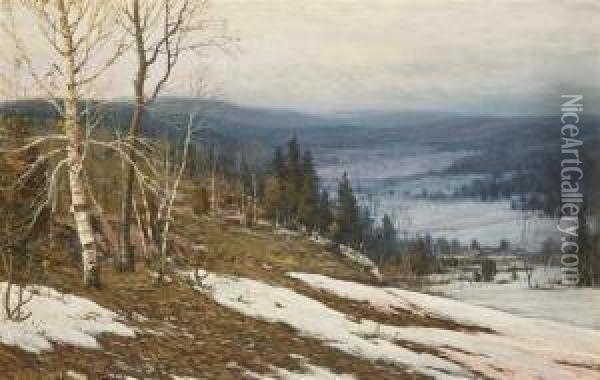 Melting Snow Oil Painting - Walter Launt Palmer