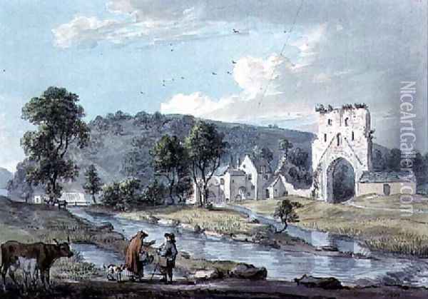 Hubberston Priory Near Milford Haven Oil Painting - Paul Sandby