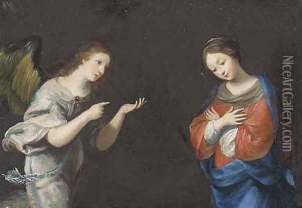 The Annunciation Oil Painting - Alessandro Turchi