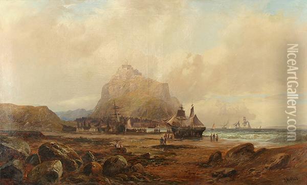 St. Michael's Mount, Cornwall Oil Painting - John Holland