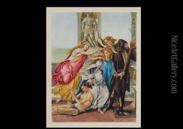 From Calumny Of Apelles Oil Painting - Sandro Botticelli