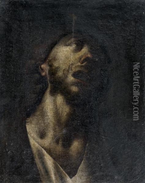 Tete Du Christ A Gethsemani Oil Painting - Francesco Cairo