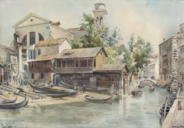 Venedig. Oil Painting - Ellen Jolin