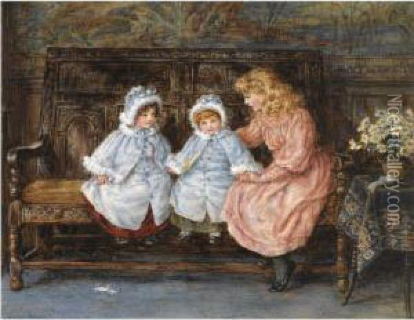 The Little Visitors Oil Painting - Caroline Paterson