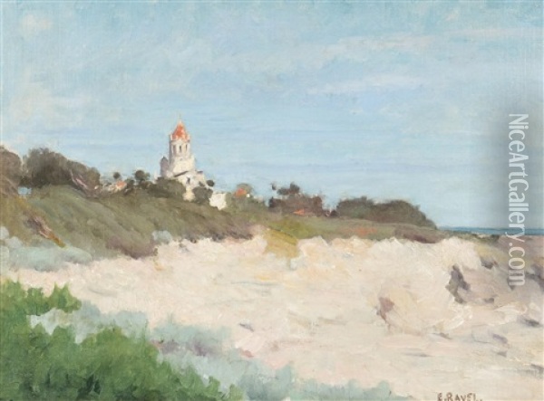 Iles De Lerins Oil Painting - Edouard John E. Ravel