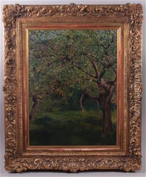 Obstbaume Oil Painting - Hermine Von Janda