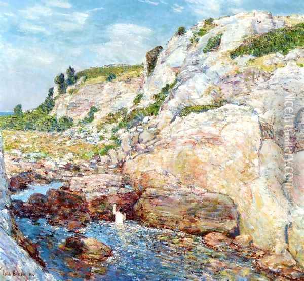 Northeast Gorge at Appledore Oil Painting - Frederick Childe Hassam