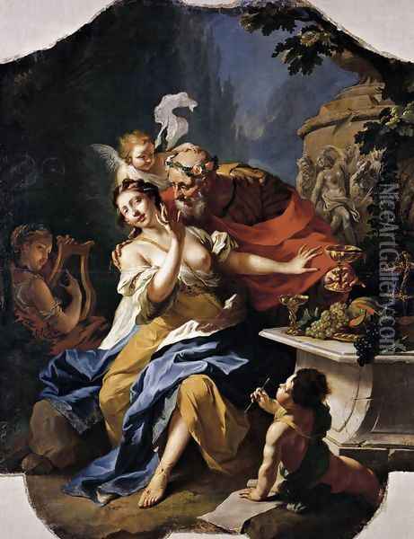 The Mocking of Anacreon 1754 Oil Painting - Johann Heinrich The Elder Tischbein