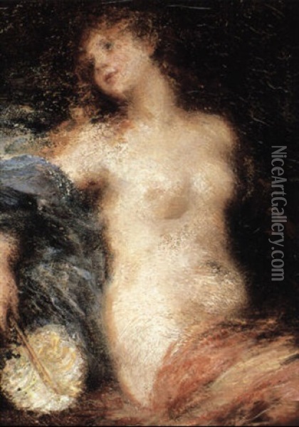Etude De Femme Oil Painting - Henri Fantin-Latour