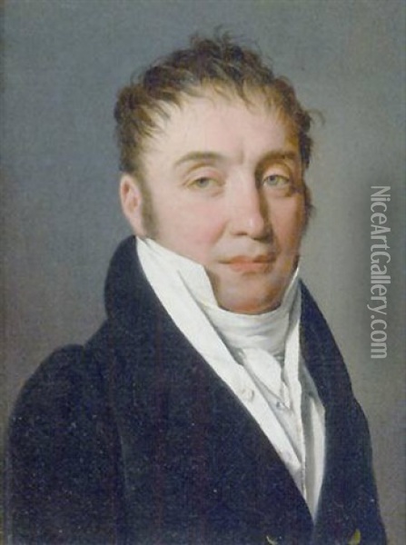 Portrait De Gentilhomme Oil Painting - Louis Leopold Boilly