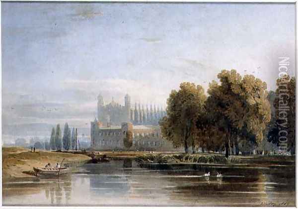 View of Eton College Oil Painting - John Varley