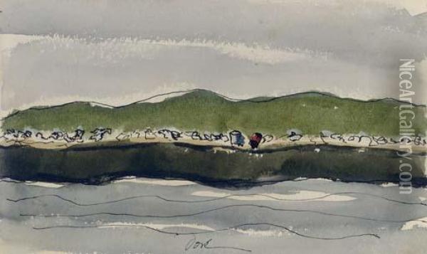 Sea Gulls On Pier Oil Painting - Arthur Garfield Dove