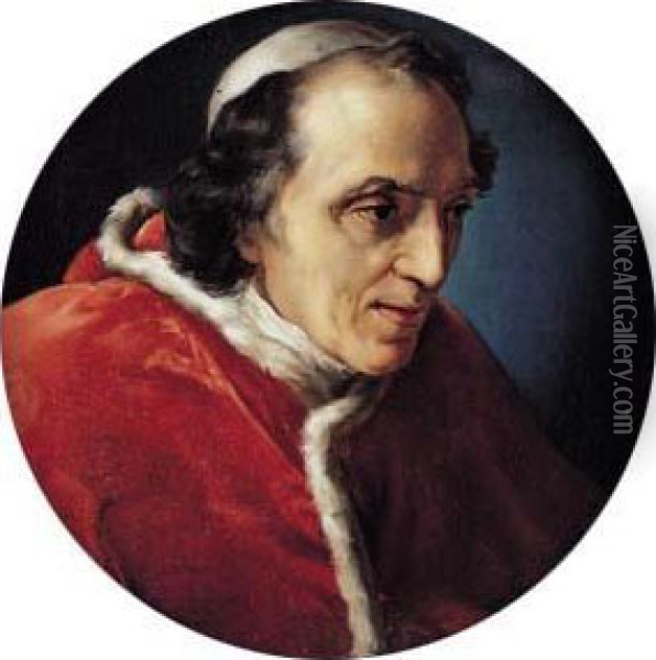 Portrait Du Pape Pie Vii Oil Painting - Vincenzo Camuccini