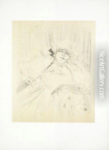 Yvette Guilbert - Chanson Ancienne Oil Painting - Henri De Toulouse-Lautrec